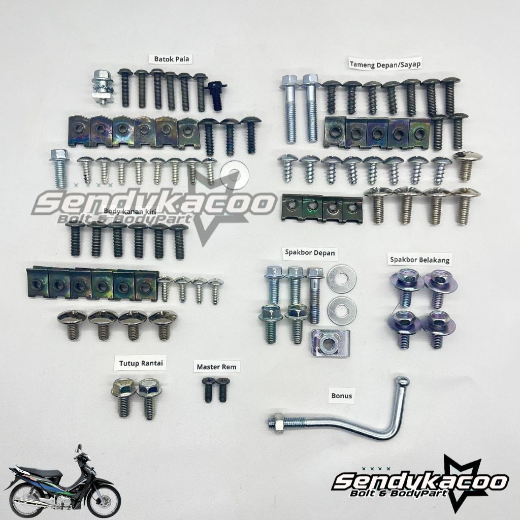 baut body karisma Full Set / baut body karisma 125 / baut karisma full set