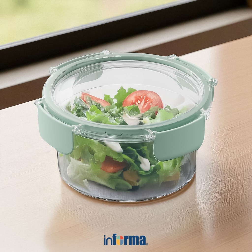 

APPETITE 730 ML LUCY WADAH MAKANAN ROUND - HIJAU