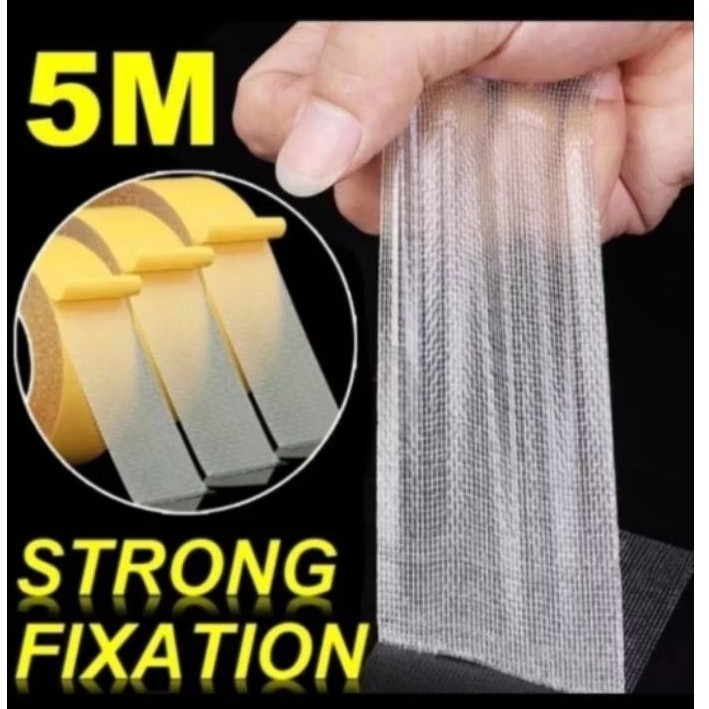 

double tape kain tipis double tape serat fiber strong tape