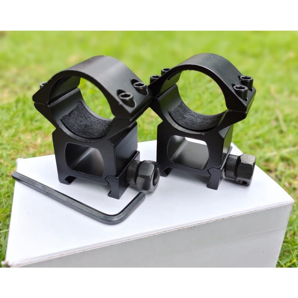 PROMO COD MOUNTING PICATINNY OD 25- TINGGI REL 22-11 MONTING TELESKOP PICANTINY RAIL