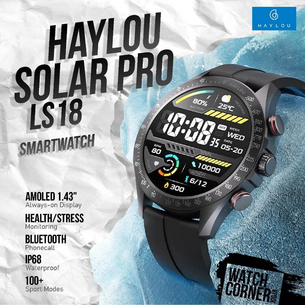 Solar Light Custom Watch Face Haylou Solar Jual Smartwatch Haylou