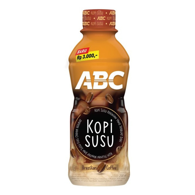 ABC KOPI SUSU Botol 1 Dus isi 24