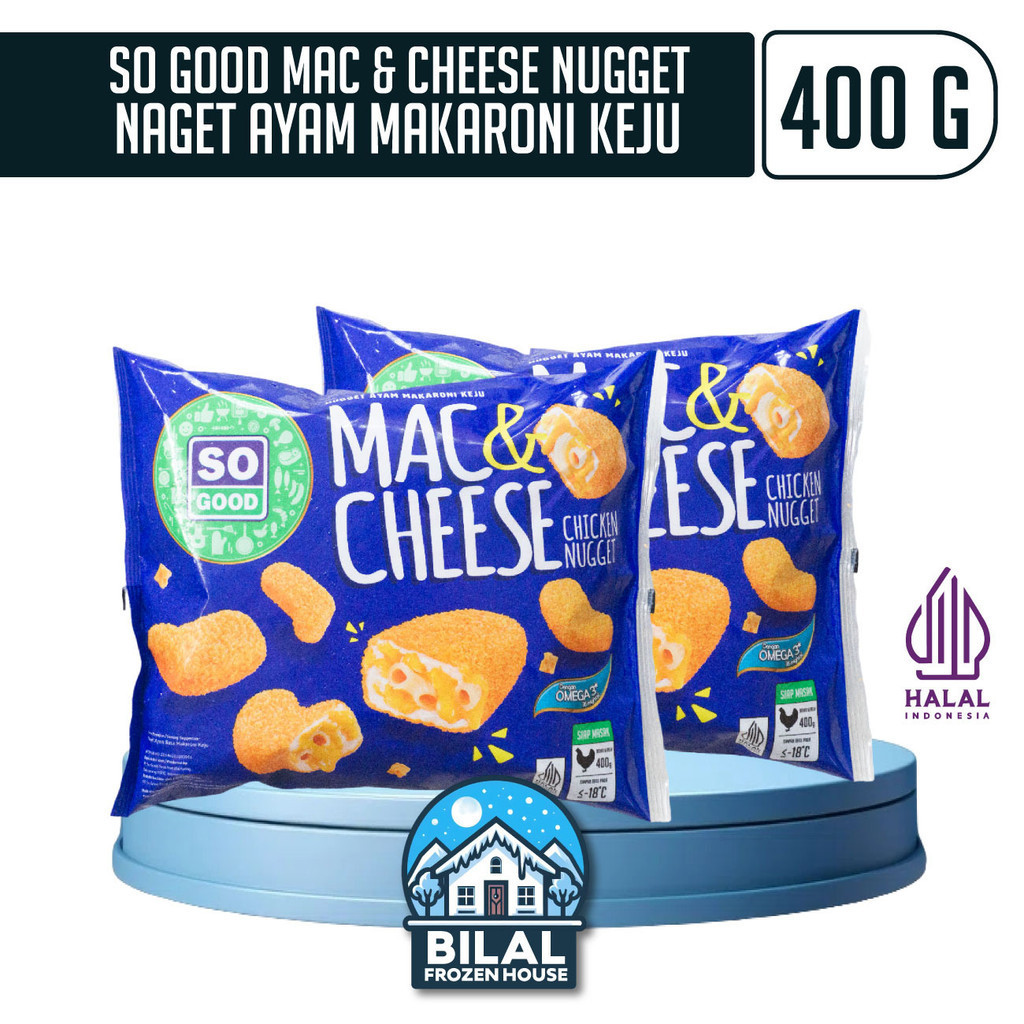 

So Good Mac & Cheese Chicken Nugget 400gr - So Good - Nugget - Mac & Cheese