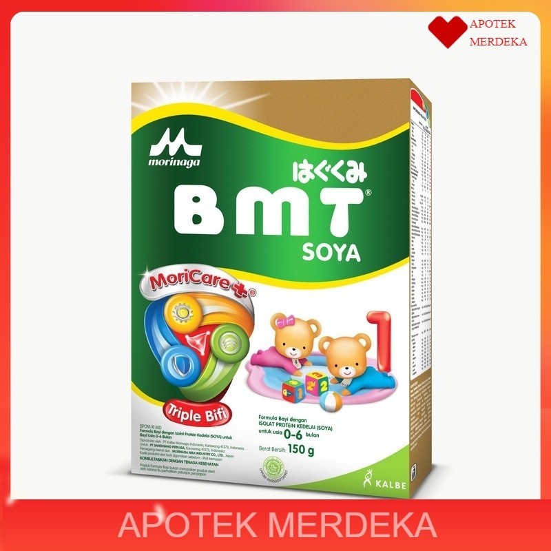 Susu BMT Soya / Morinaga BMT Soya Tahap 1 untuk bayi baru lahir usia 0-6 bulan