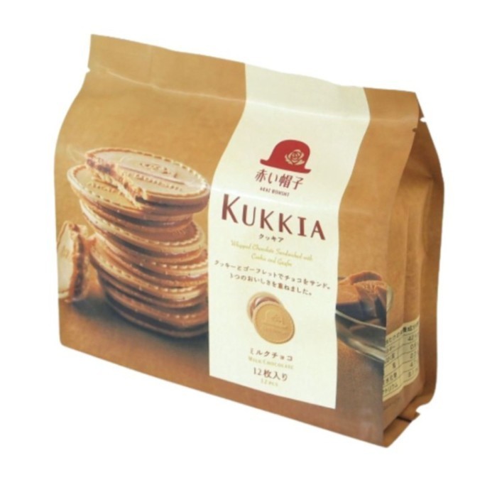 

Tivoli Kukkia Milk Chocolate Cookies / Kukis Lapis Krim Rasa Cokelat Khas Jepang 78 Gr