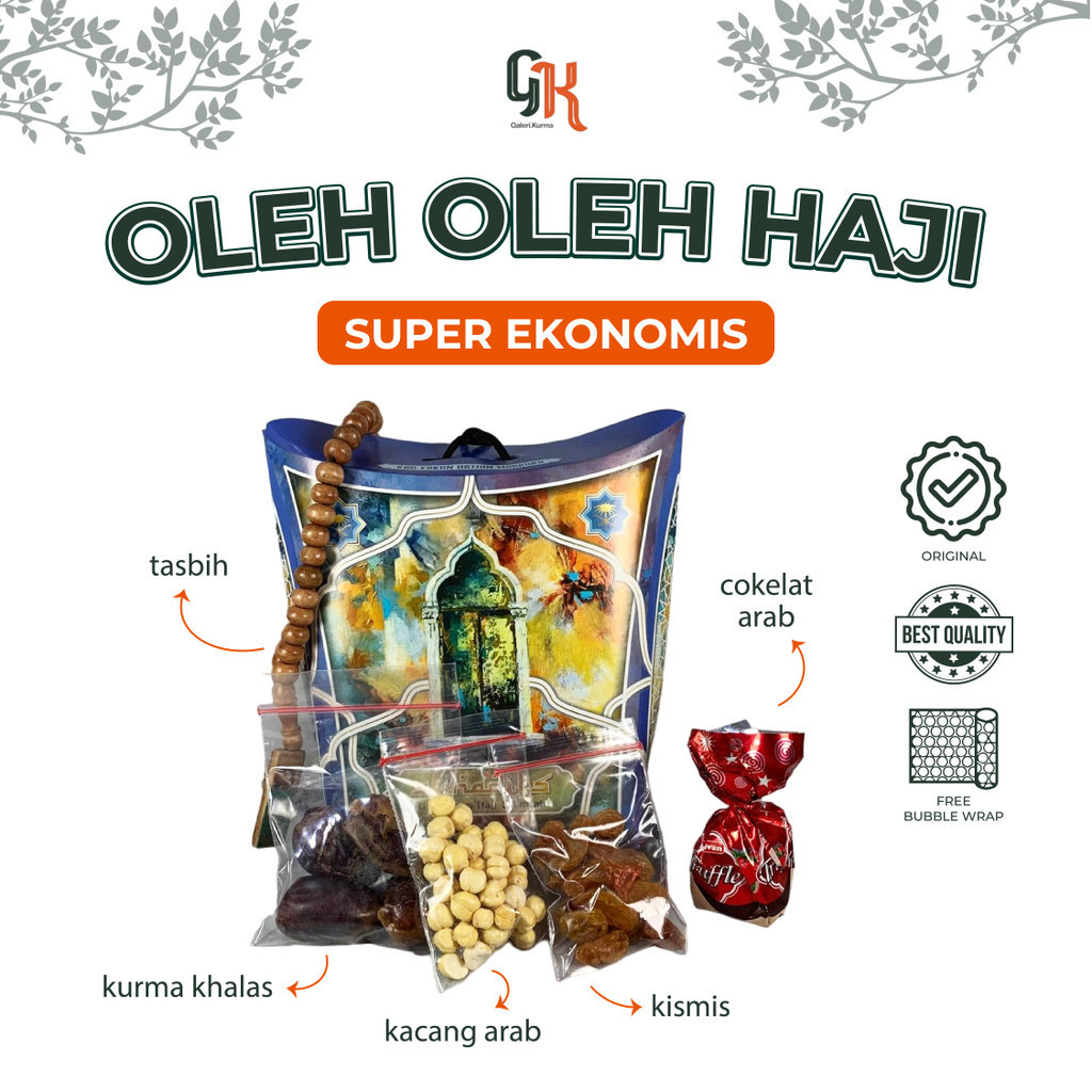 

Paket Oleh Oleh Haji dan Umroh Kemasan Super Hemat Ekonomis Grosir
