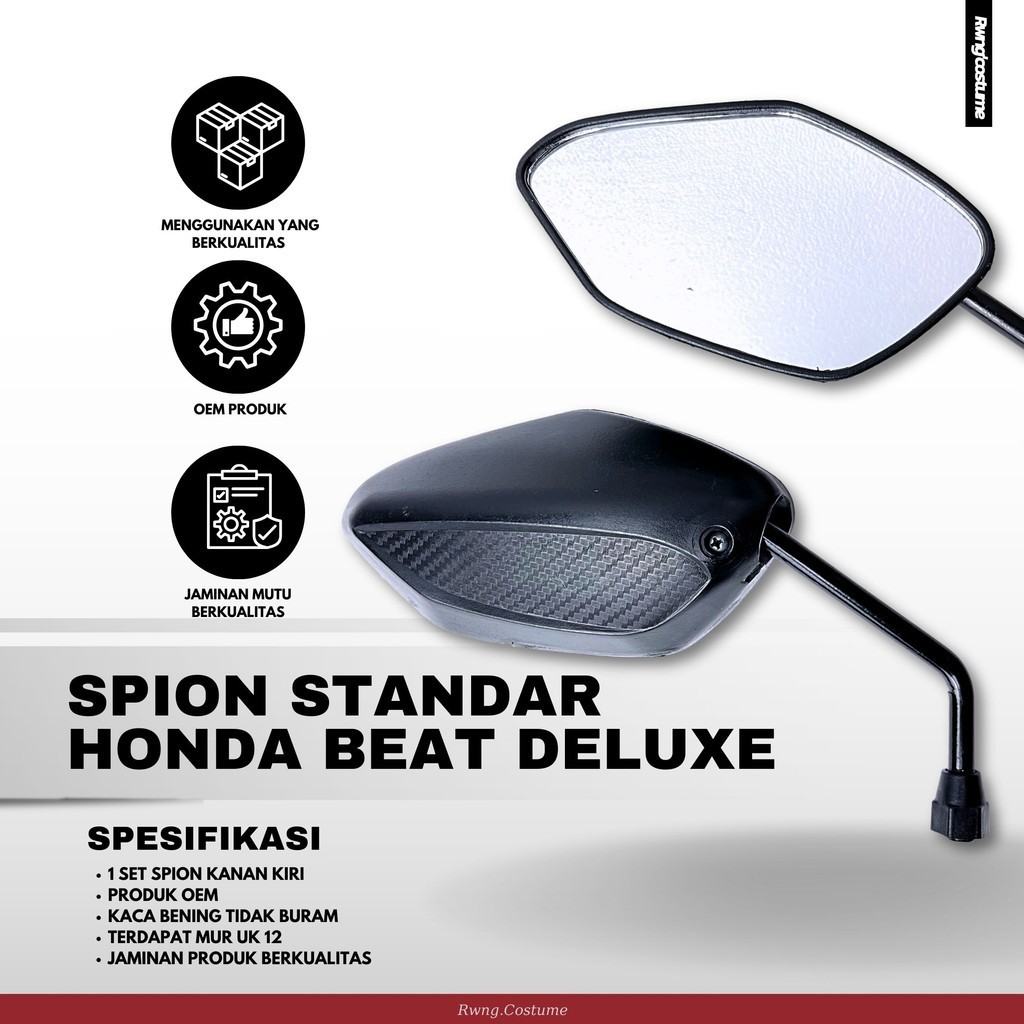 Kaca Spion Standar Honda Beat Deluxe / Spion Honda Beat Deluxe