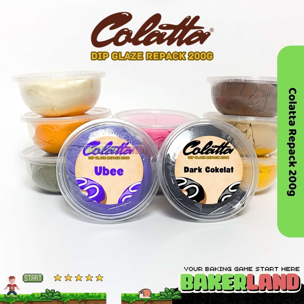 

Colatta Dip Glaze Repack 200g/ Toping Donat Colatta / Selai Donat / Colatta Selai Donat