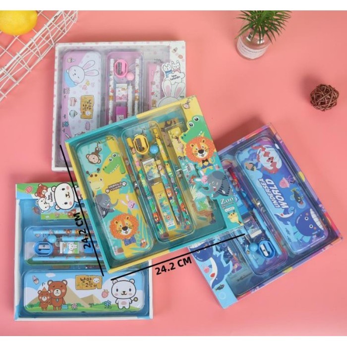 

promo ✨ -Set alat tulis 9 potong kartun Perlengkapan sekolah anak-anak - ST063