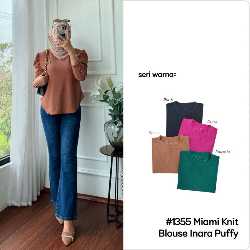 MIAMI KNIT BLOUSE / PAKAIAN ATASAN WANITA / BLOUSE