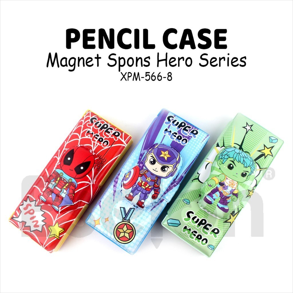 

Kotak Pensil Magnet SPONS CLIP Timbul XPM 566-8 SUPER HERO