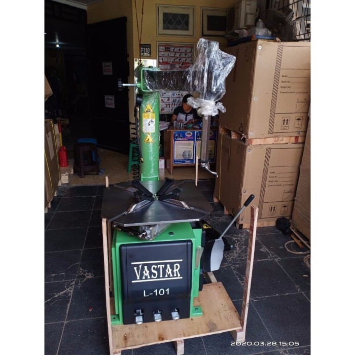 tyre tire changer hidrolik bongkar pasang ban mobil motor merk vastar