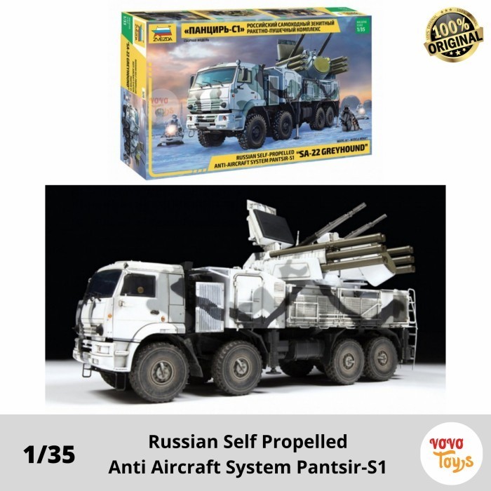 AR2158 Model Kits Military Truck Anti Aircraft System Pantsir-S1 by Zvezda