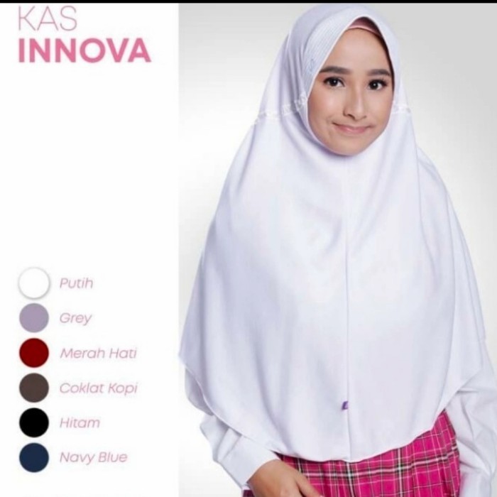 Kerudung jilbab hijab sekolah rabbani Great Innova Original Rabbani - Putih, L