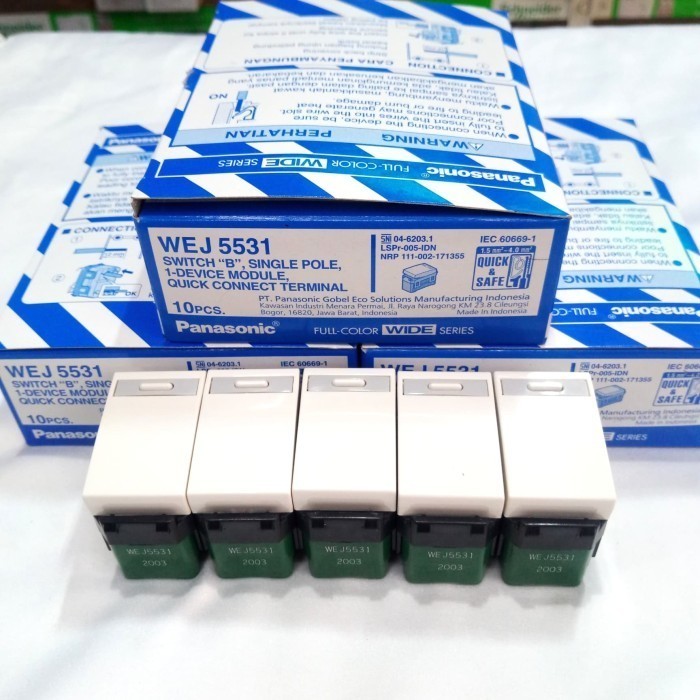 PANASONIC WEJ 5531 MATA SAKLAR WEJ 5531 WIDE SERIES WEJ5531 BARU