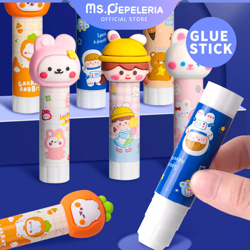 

lem stik/Glue Stick Lem padat kartun lucu/Lem Stik 8 g Daya Rekat Kuat dan Tidak Beracun-Ms.Pepeleria