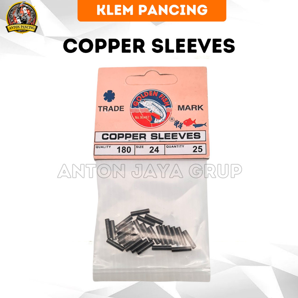 Klem Neklin Copper Sleve Golden Fish Untuk Pancing