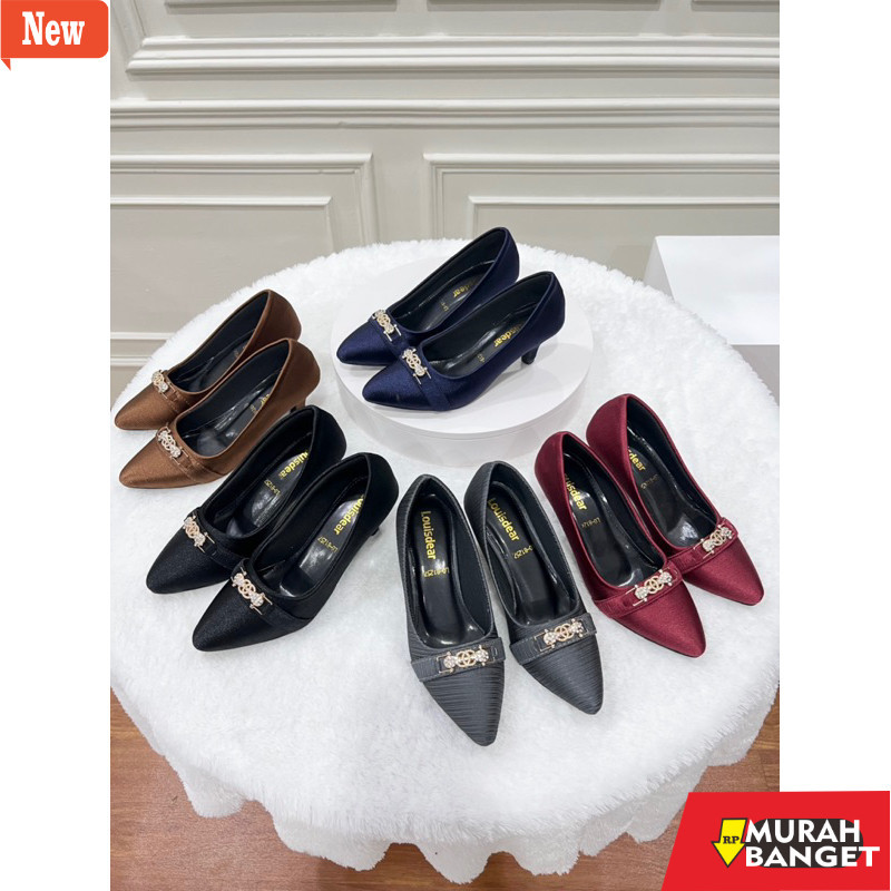 shopee haul sepatu heels wanita Louisdear Sepatu Heels Sepatu Kerja Wanita 3 cm