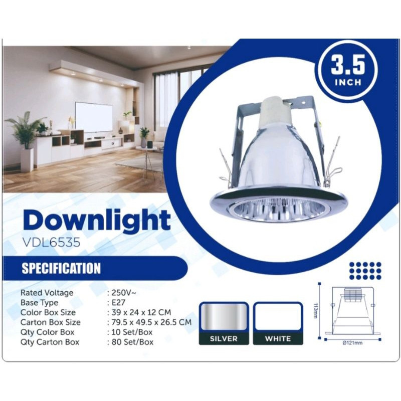 Downlight 3.5 inch  CASTER VISALUX