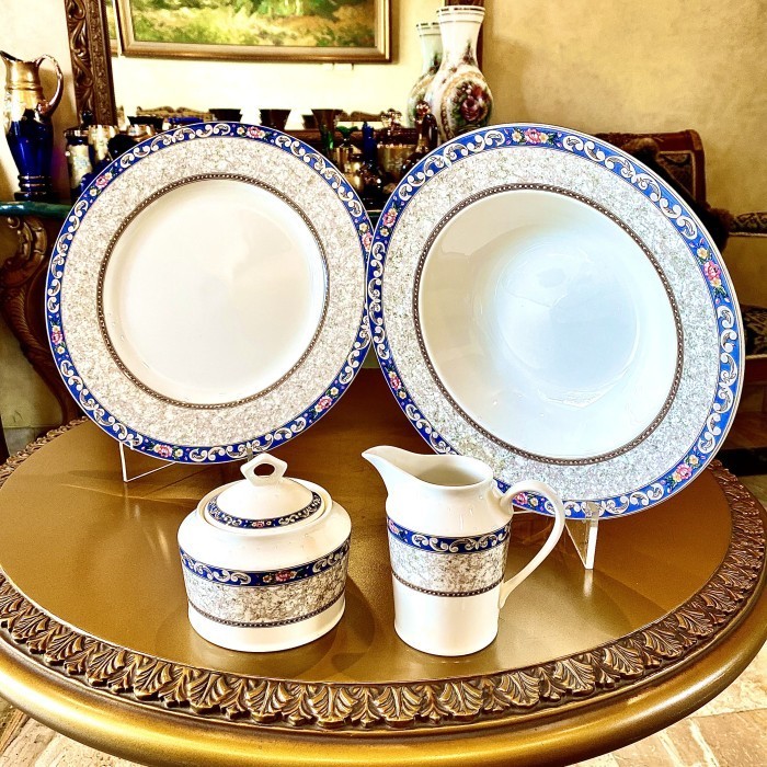 Mikasa Ultima Plus Mirabella Super Strong Fine China Dinner Set Piring Mewah Piring Saji Piring Cant