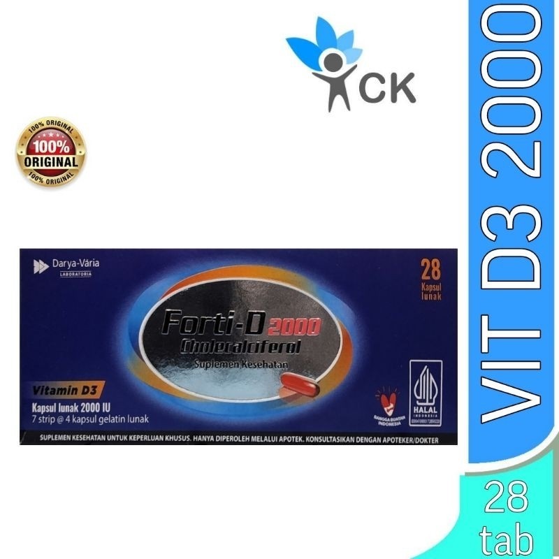 FORTI-D FORTI D 2000 BOX ISI 28 suplemen vitamin d