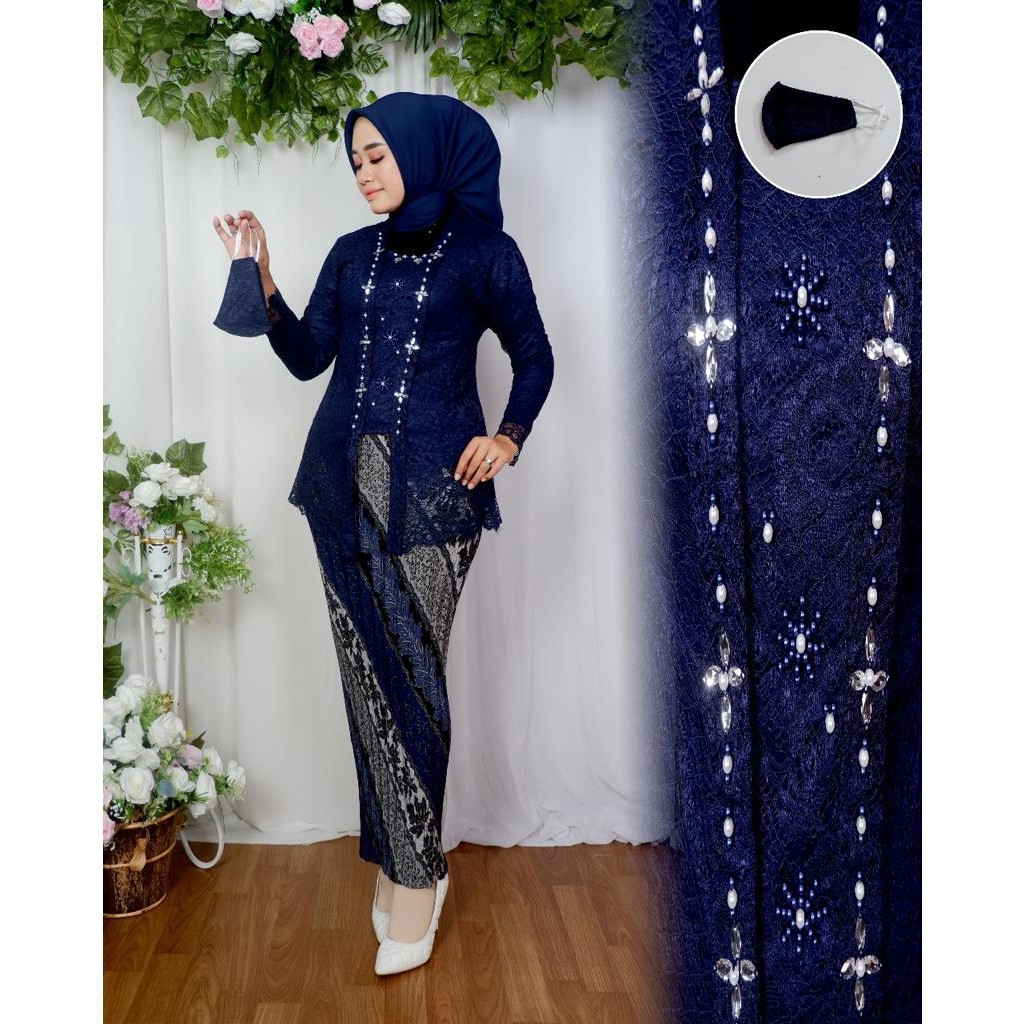 CKS/kutu baru brukat payet Kebaya modern hijab/Kebaya kondangan pernikahan lamaran wisuda Size S M L