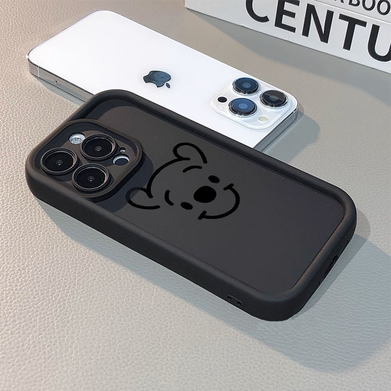 Kartun Disney Pooh Cute Soft Silicone Case Case hp iPhone 11 PRO MAX XS XR 12 13 14 15 PLUS