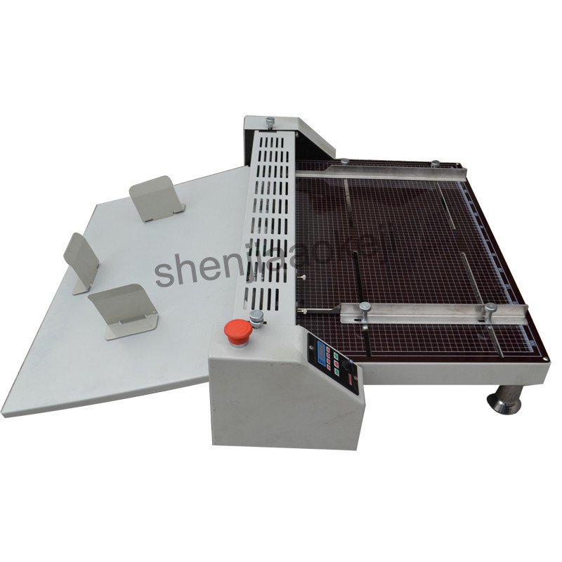 Electric paper Creaser spine line pressed rice noodle single mark cutting offset machine high speed 