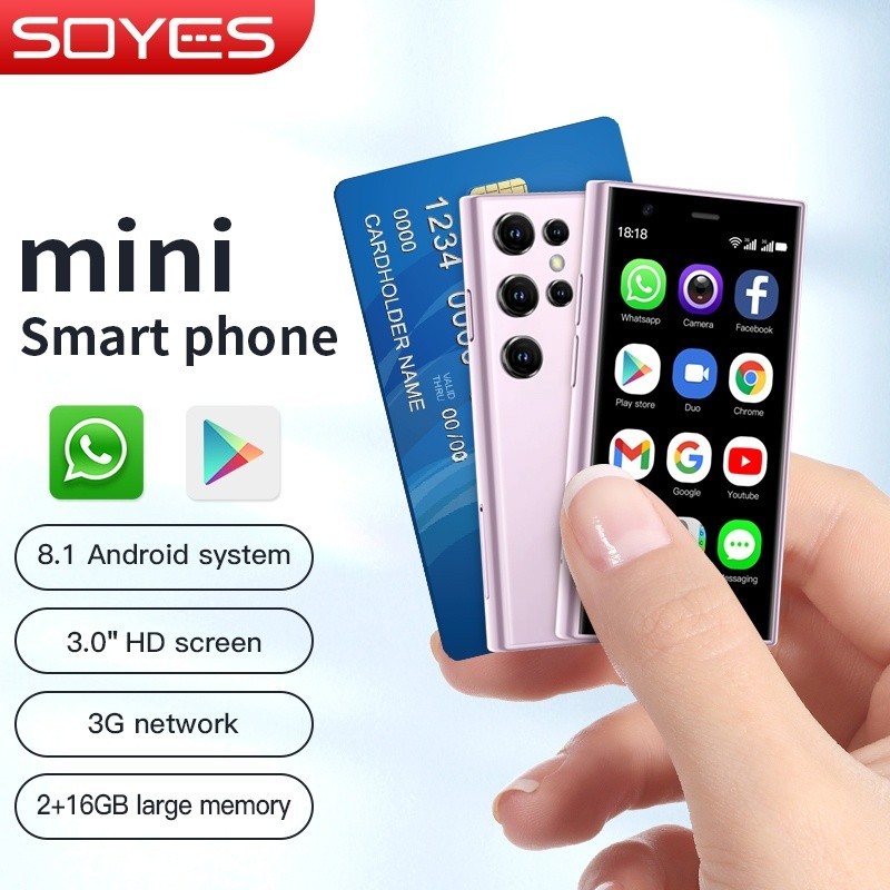 bisa cod Soyes Mini Phone hp Mini android ram 2/16G jaringan 3G