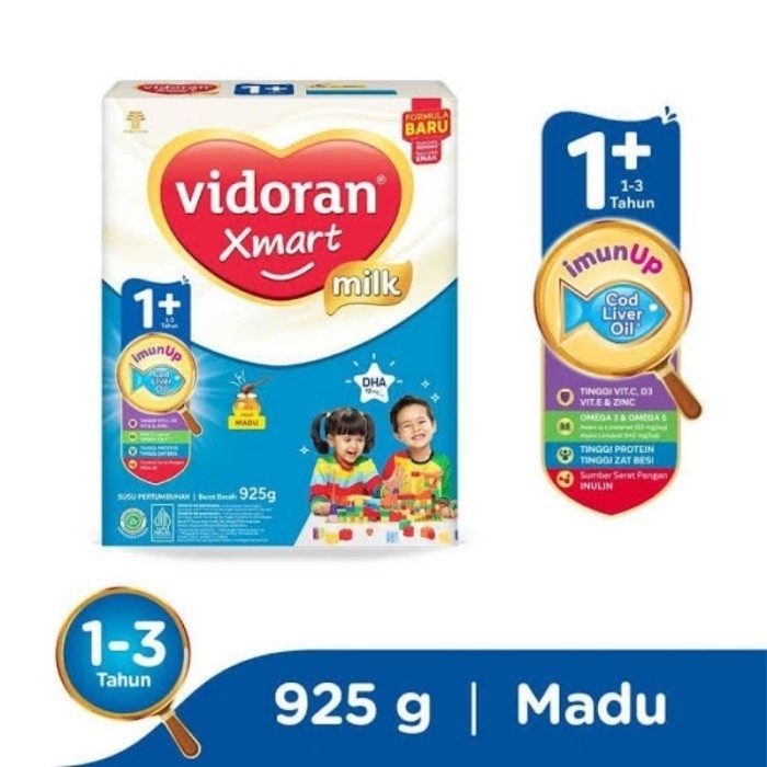 

TERJUAL vidoran Xmart 1+ susu bubuk rasa madu 925gr