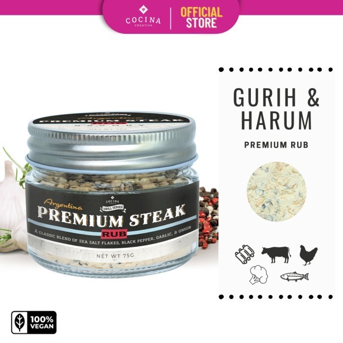 

TERJUAL Cocina Creativa Premium Steak Rub - Grill Series - Bumbu Masak