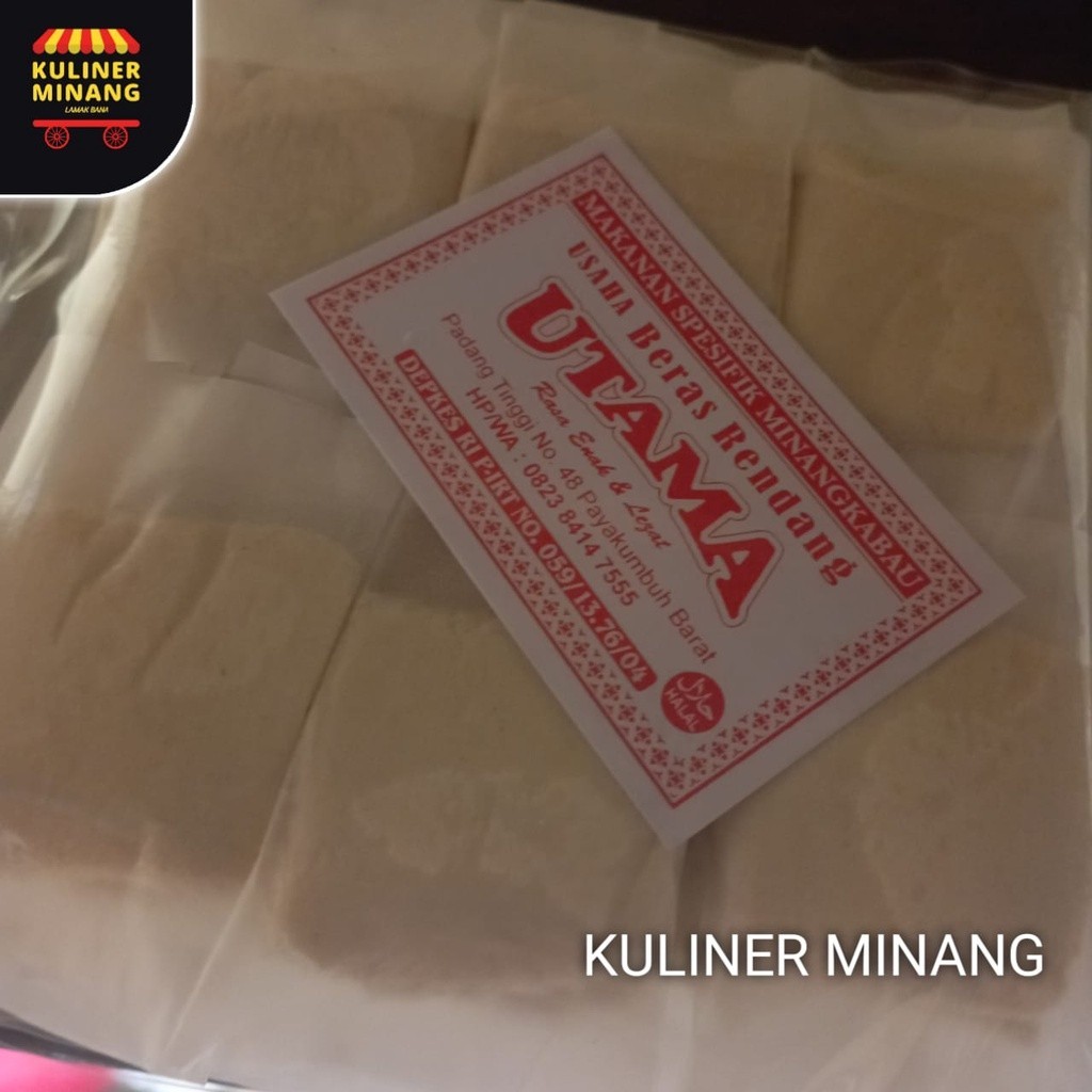 

Kuliner Minang Beras Rendang Oleh-Oleh Asli Cemilan Kampung Makanan Khas Payakumbuh Padang Jajanan Snack Kabau AX00