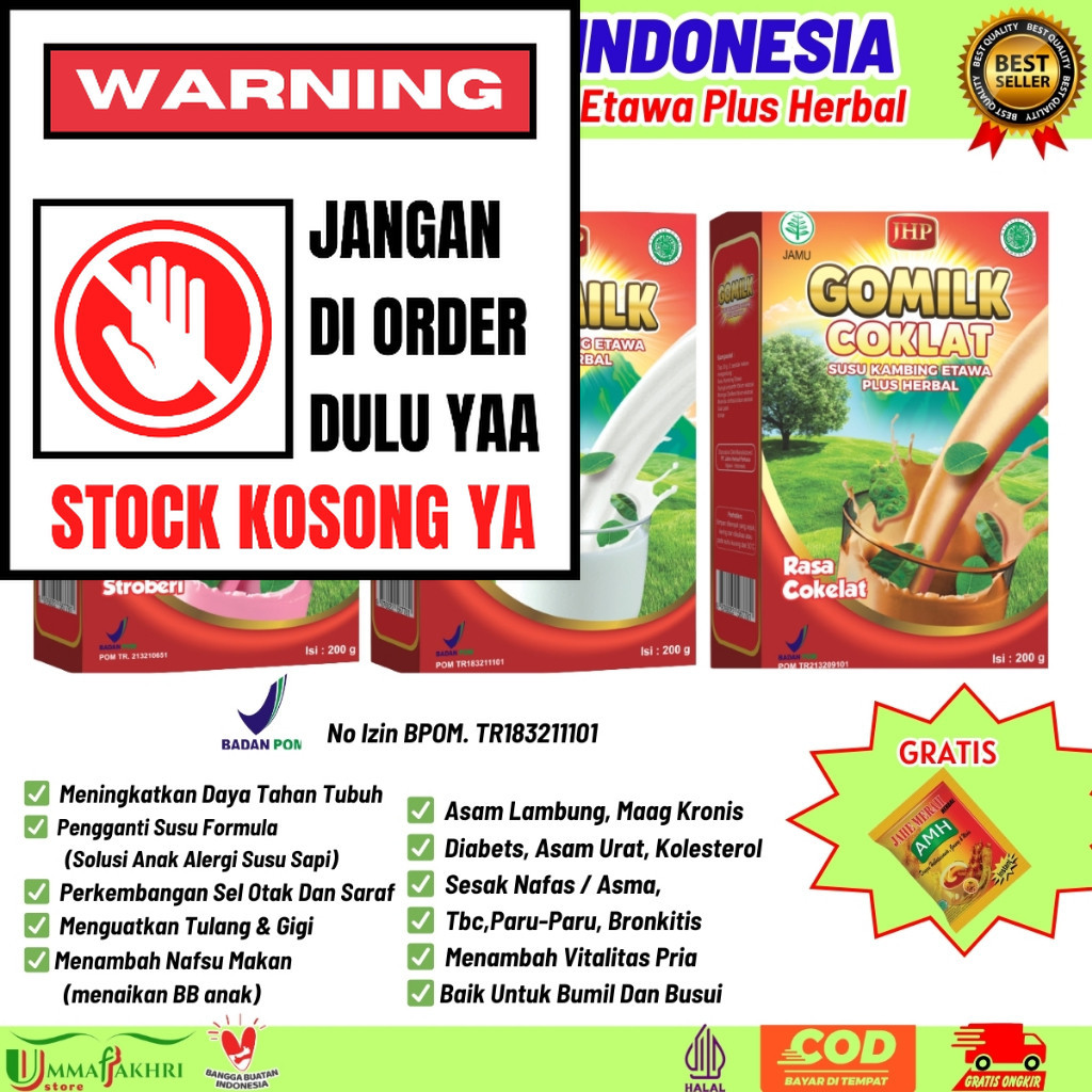 

ORIGINAL - Gomilk Susu Kambing Etawa Plus Herbal