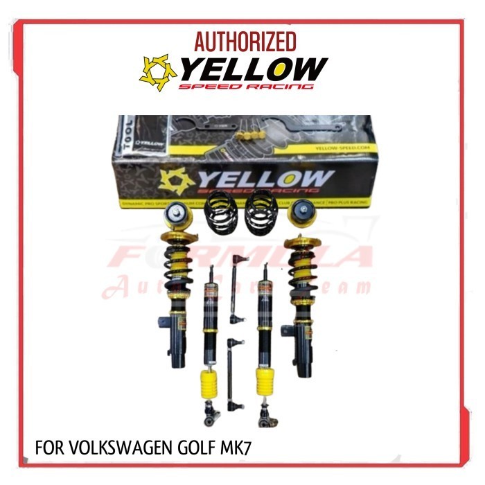 Yellow Speed Racing Dynamic Pro Sport Coilover VolksWagen Golf MK7