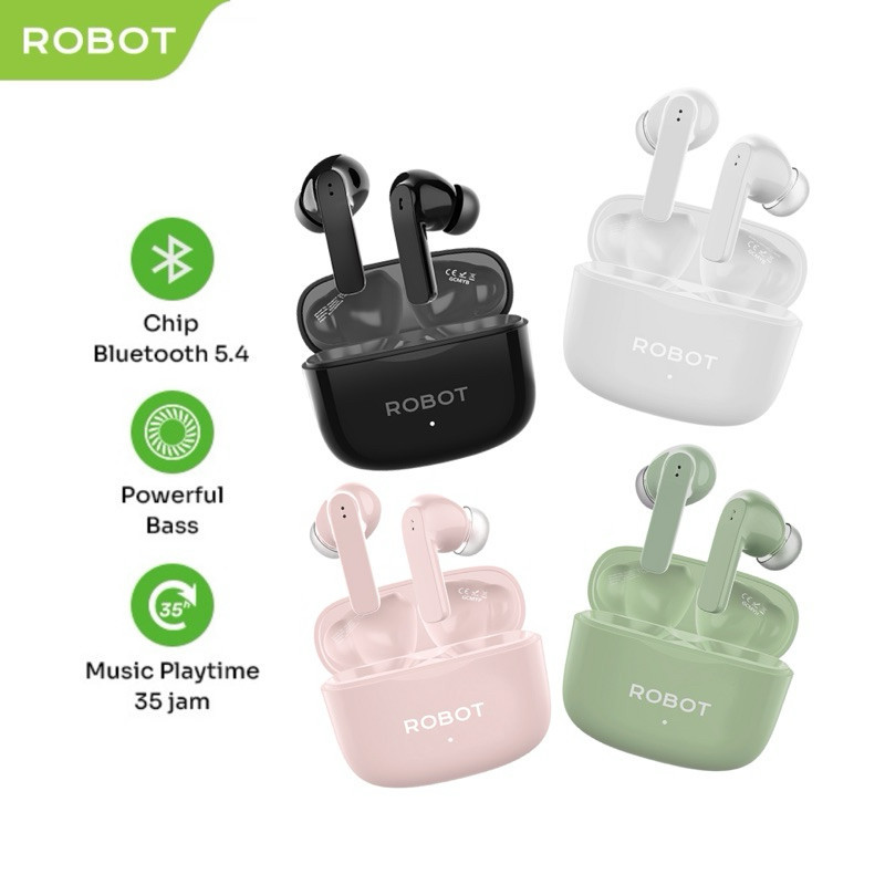 Robot Airbuds T70E Bluetooth Earphone Headset Wireless TWS Original