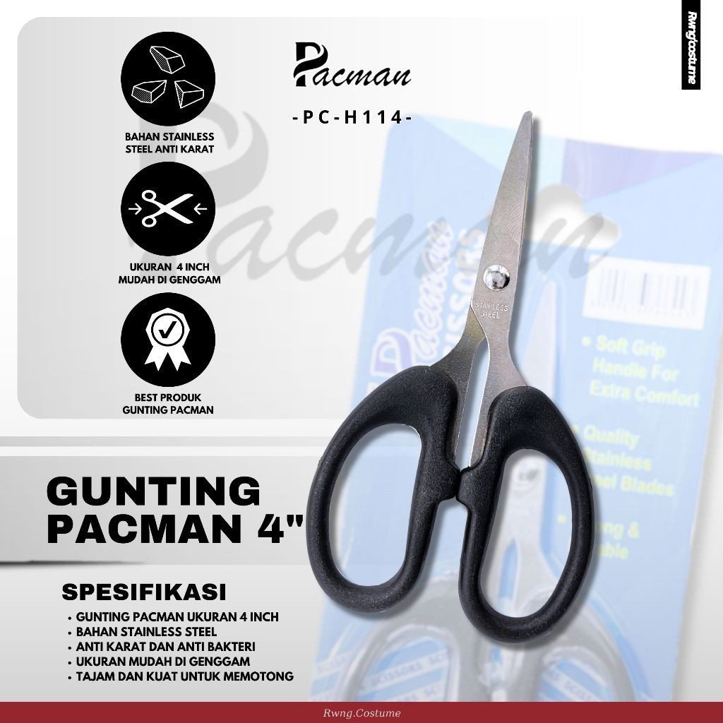 

Gunting Pacman / Gunting Stainless Steel / Gunting Serbaguna