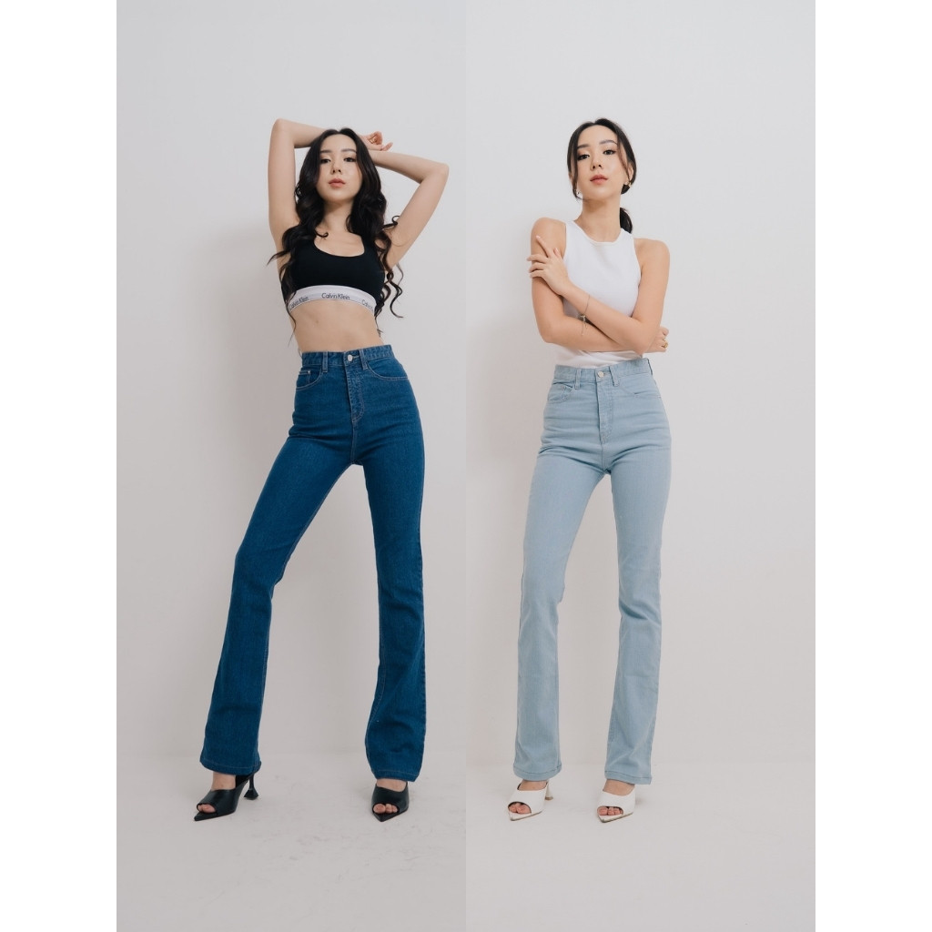 Attention Slim-Fit Jeans | Celana Panjang Jeans | Celana Denim Jeans | Bawahan Jeans Wanita