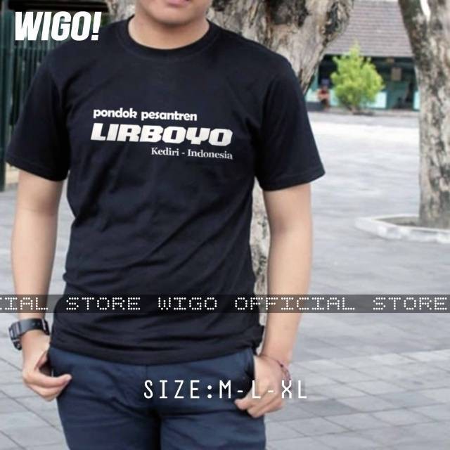[trendy] DJVNS T-shirt Baju Kaos Pondok Pesantren Lirboyo Kediri Indonesia 100% Katun Combed Adem Le