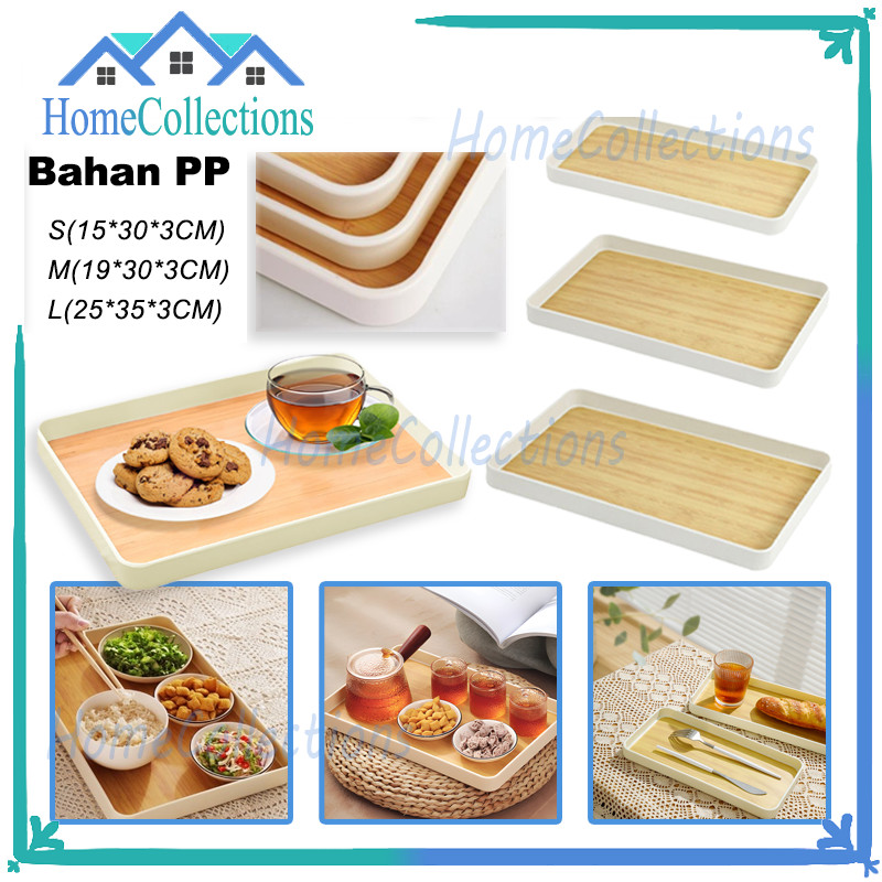 Rectangle Tray/Tatakan Persegi Panjang/Nampan Aesthetic Plastik/Serving Tray Rectangle