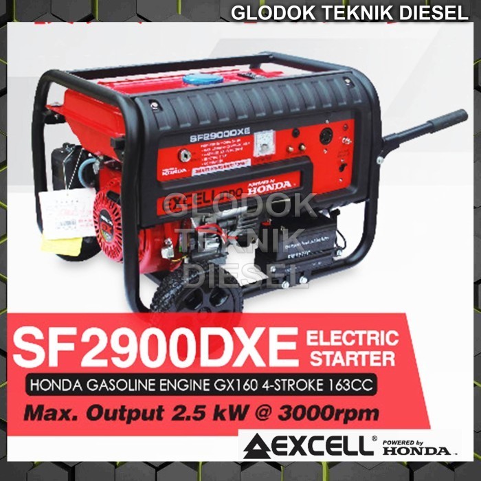 HONDA Genset Generator Bensin 2500 2000 Watt Electric Starter Gasoline