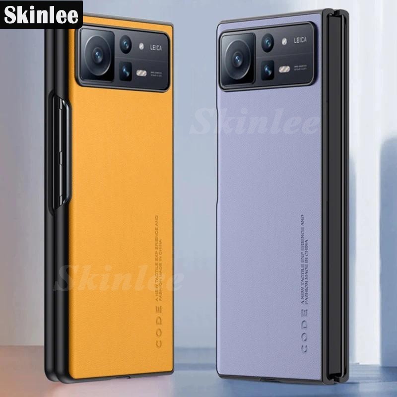Casing Xiaomi Mi Mix Fold 2 Fold2 Carbon Fibre Leather Silicone Protection Phone Cover For Xiaomi Mi