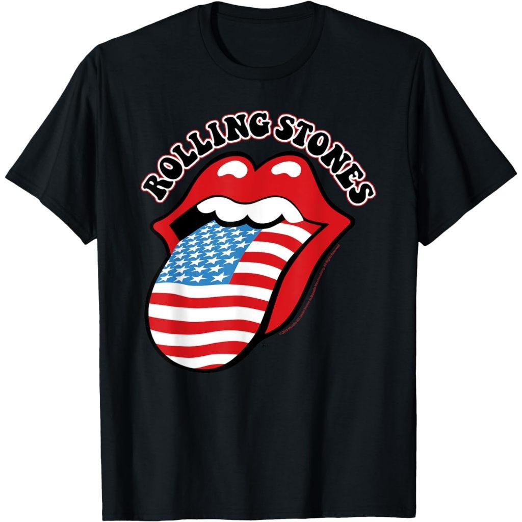 Baju Kaos Rolling Stones Official Vintage US Tongue T-Shirt
