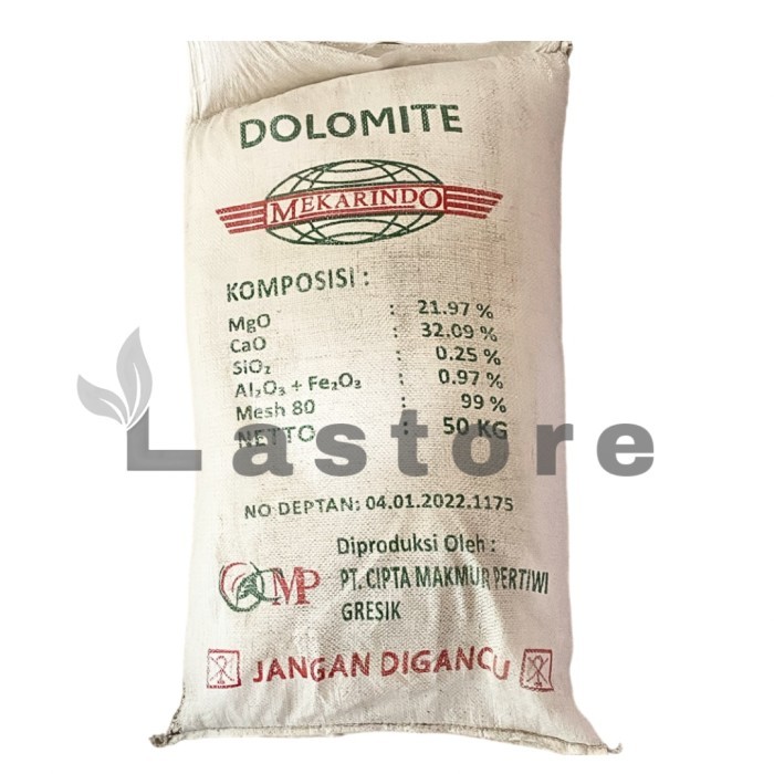 Pupuk Kapur Dolomite 50 Kg Kapur Tohor Meningkatkan Ph Tanah