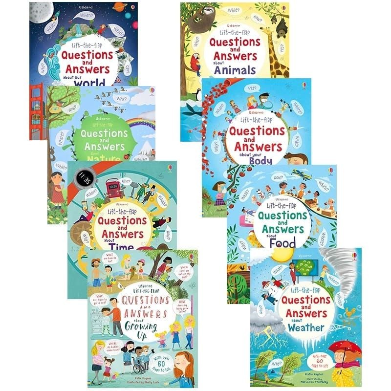 USBORNE LIFT THE FLAP Questions And Answers Q&A QnA Q & A LTF Buku Edukasi Anak Buku Cerita Kids