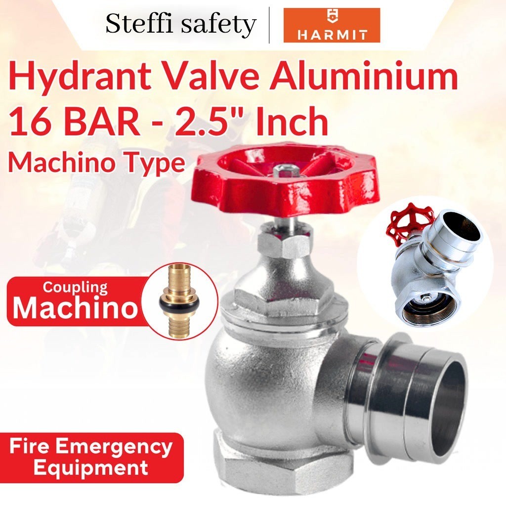 Hydrant Valve Landing Valve Ukuran 2,5" Inch 16K Untuk Hydrant Box Pemadam Kebakaran Merk HARMIT Ter