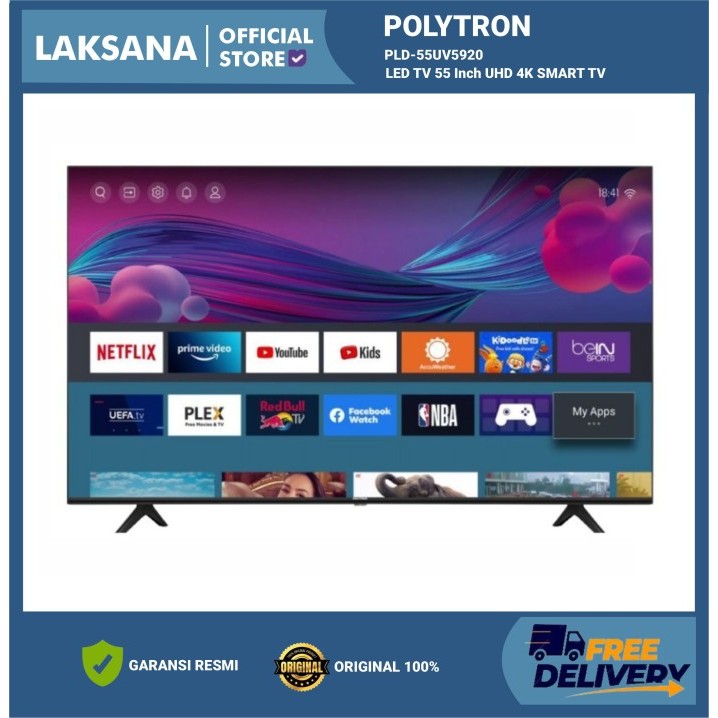 LED TV POLYTRON PLD-55UV5920 UHD 4K SMART TV (KHUSUS BANDUNG)