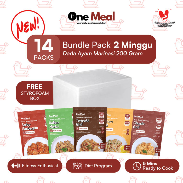 

Paket Meal-Prep / Diet 2 Minggu, Lauk Marinasi Frozen Low Calorie