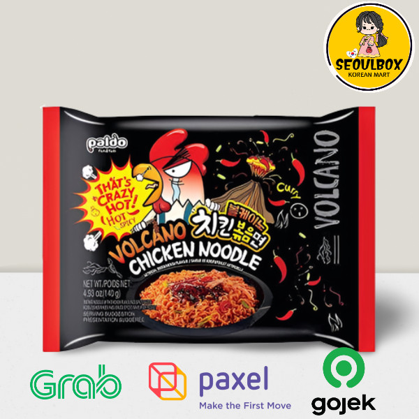 

Paldo Volcano Chicken Stir Fried Noodle 140g - Mie Goreng Pedas Made In Korea