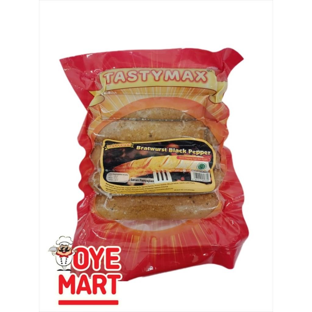 

TASTY MAX BRATWURST BLACKPEPPER 500GR