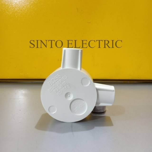 BOSS T-dus 2 Kaki 20mm Penyambung Pipa 2 Cabang bentuk L